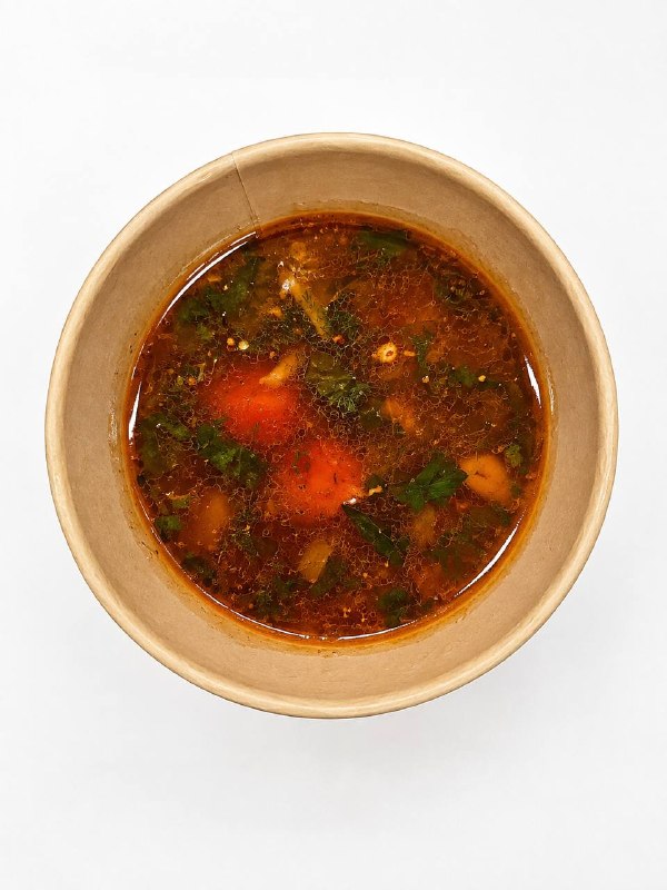Суп белковый с красной чечевицей и овощами